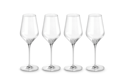 Set of 4 White Wine Glasses