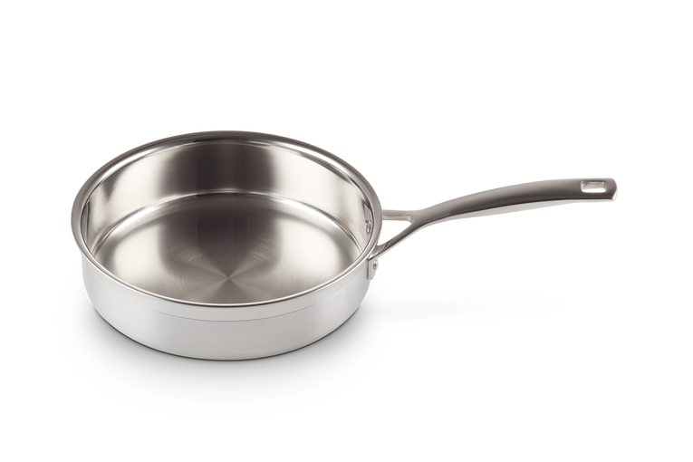 3-ply Stainless Steel Uncoated Sauté Pan with Lid Le Creuset IE