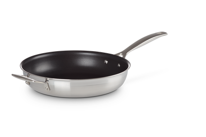 3-ply Stainless Steel Non-Stick Frying Pan with Helper Handle