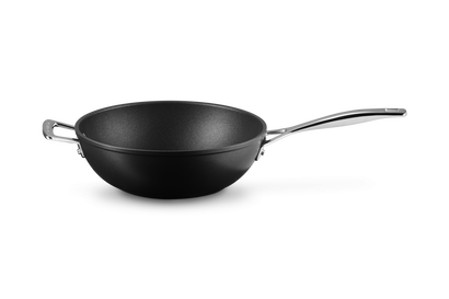 Toughened Non-Stick Stir-Fry Pan with Helper Handle