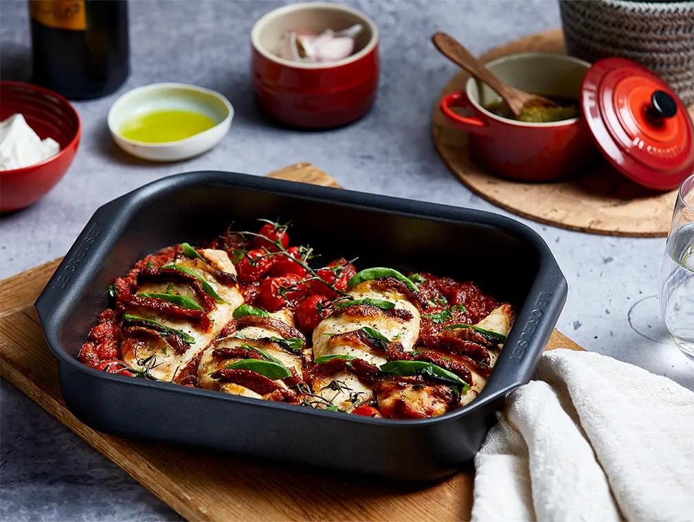 Tomato & Mozzarella Hasselback Chicken