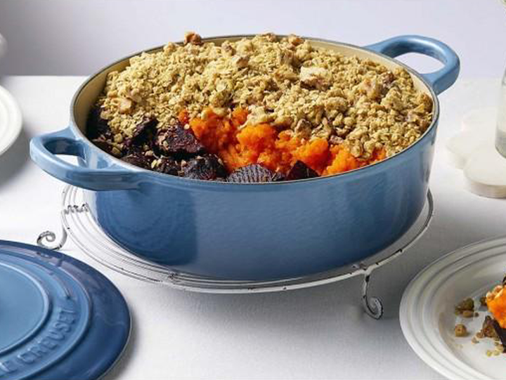 Caramelised Beetroot and Walnut Crumble