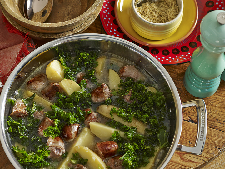 Caldo Verde - Shredded Kale & Smoked Sausage Stew