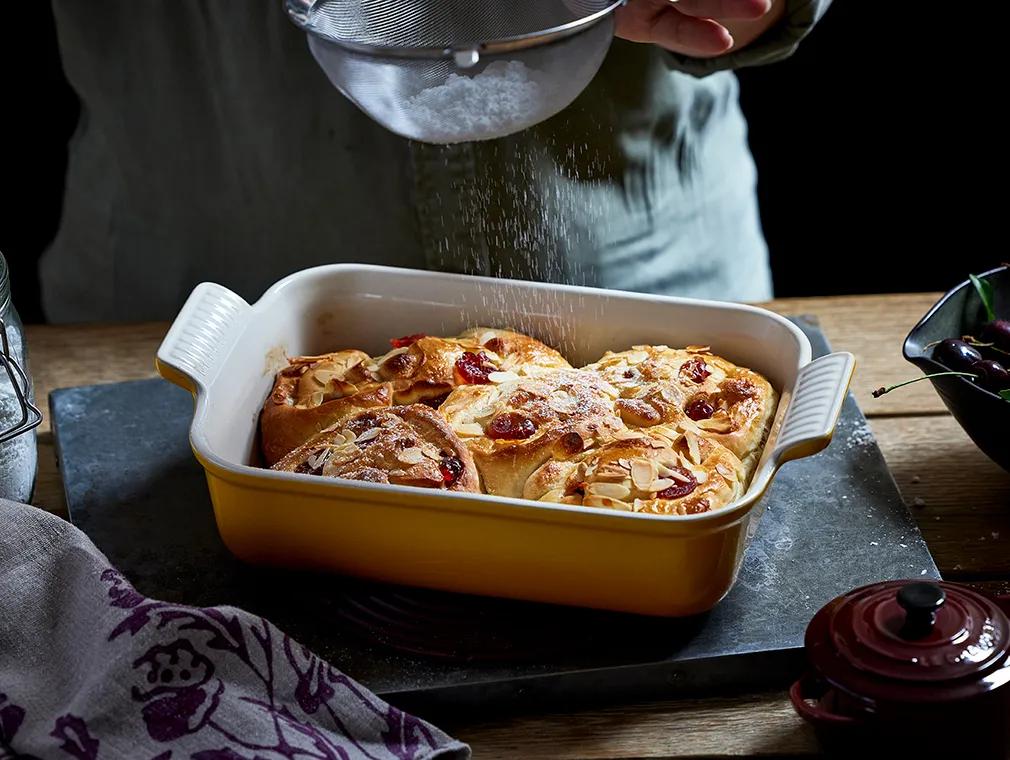 Cherry and Almond Buns