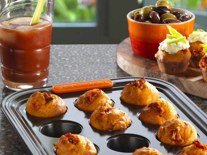 Bloody Mary Mini Muffins