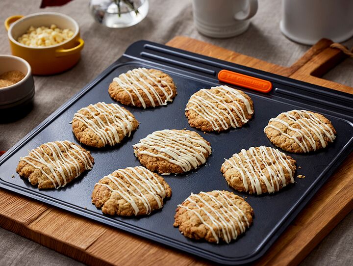 White Chocolate Apricot and Oat Cookies